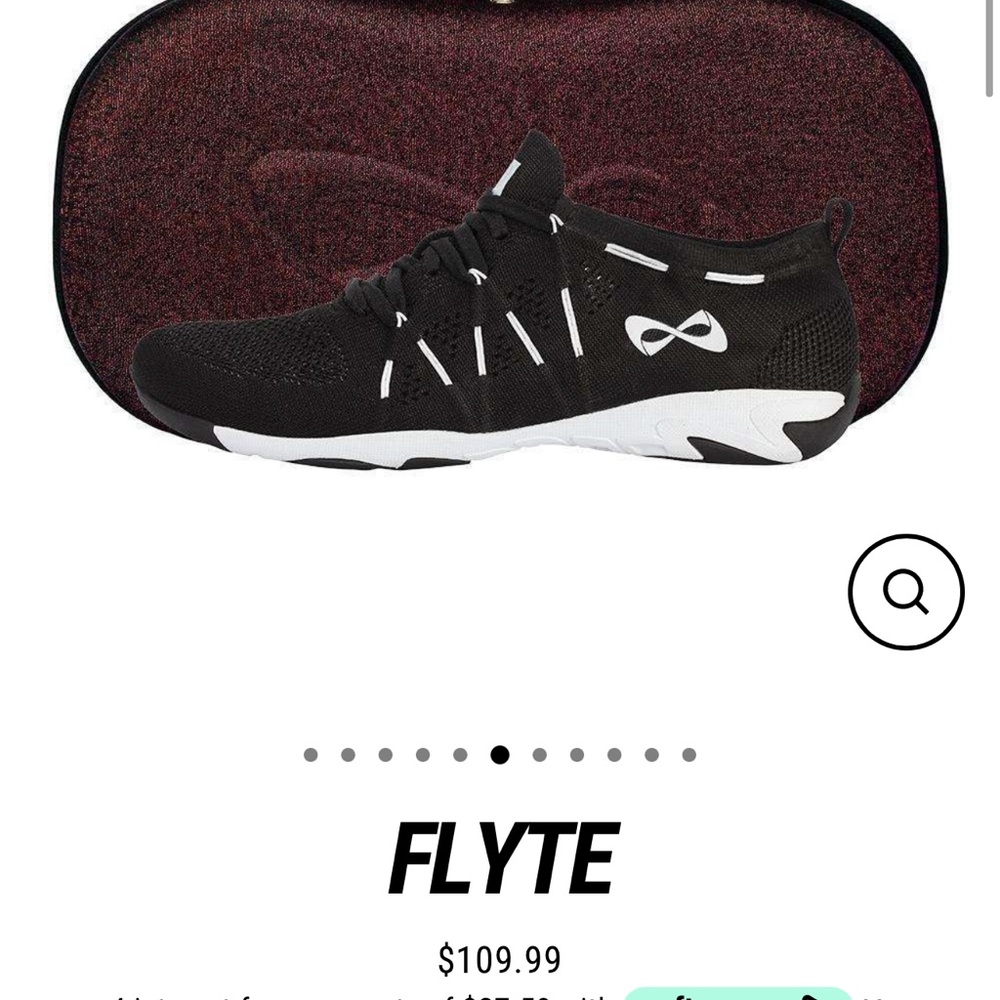 Nfinity Night FLYTE Cheer shoes - Black Size 8.5